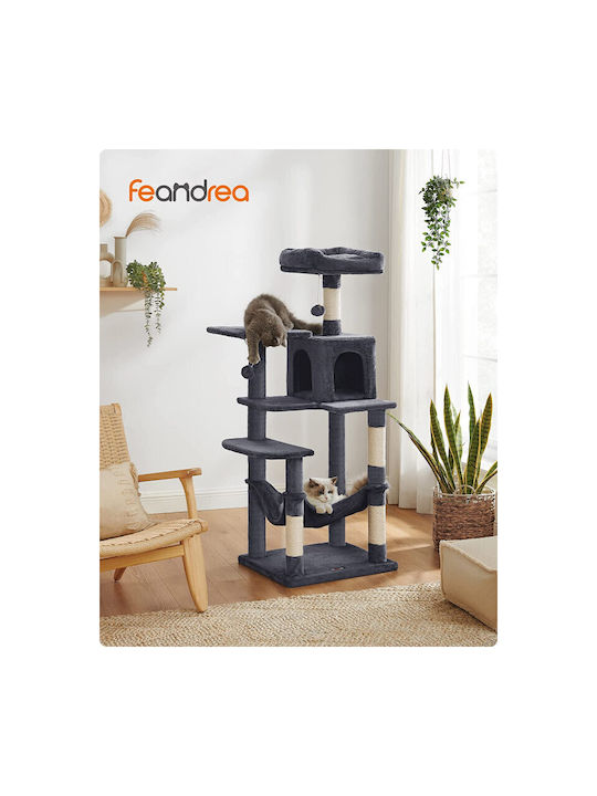 Feandrea Cat Scratching Tree Gray 55x45x143cm