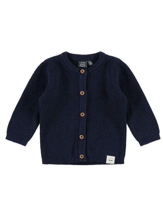 Babyface Girls Knitted Cardigan with Buttons Blue