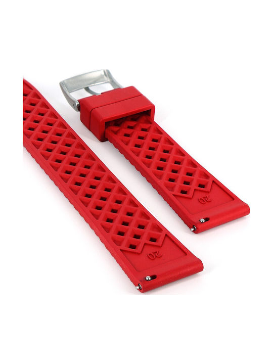 VStraps Καουτσούκ Λουράκι Κόκκινο 20mm