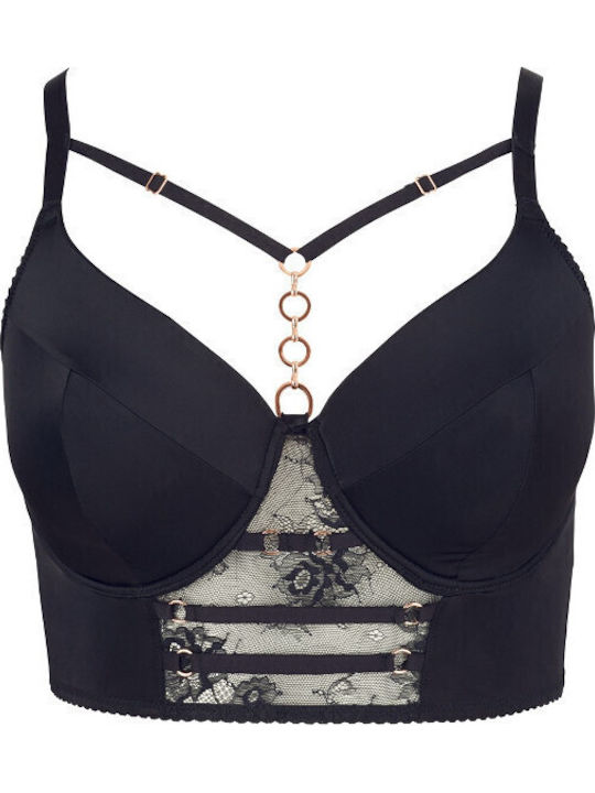 Cottelli Collection Sexy Σουτιέν Μαύρο
