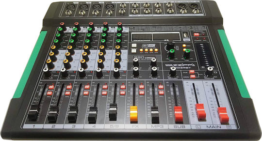ZZiPP ZZMX6RBT Analoge Konsole 6 Kanäle & Bluetooth
