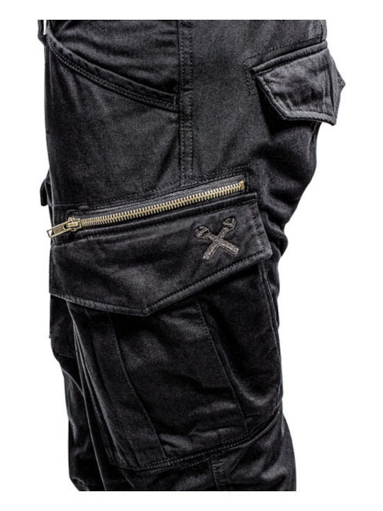 John Doe Men's Riding Pants Cotton 4 Seasons Waterproof Black