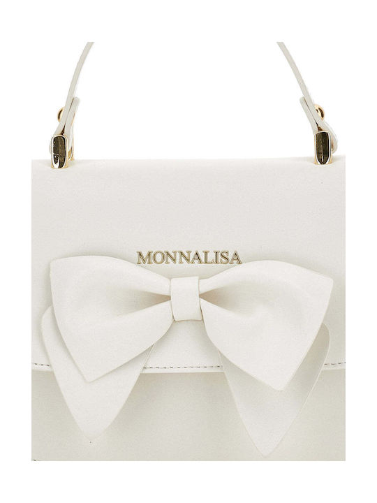 Monnalisa Kids Bag Shoulder Bag White 16cmx8cmx20cmcm