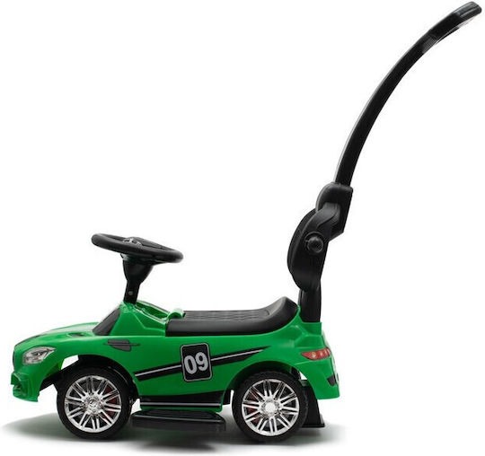 BabyMix Racer Up Autos Weiterfahren mit Elterngriff für 12+ Monate mit Geräuschen Grün