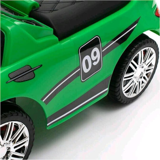 BabyMix Racer Up Autos Weiterfahren mit Elterngriff für 12+ Monate mit Geräuschen Grün