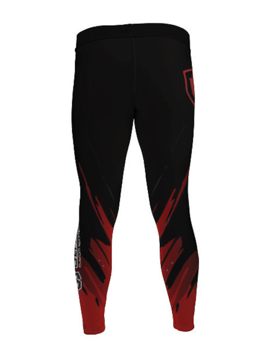 Athlon Long Men Martial Arts Leggings Black