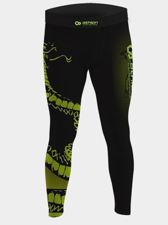 Athlon Long Men Martial Arts Leggings Black