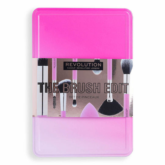 Revolution Beauty Професионален Комплект с Четки и Гъби за Грим за Хайлайтър Revolution 8бр