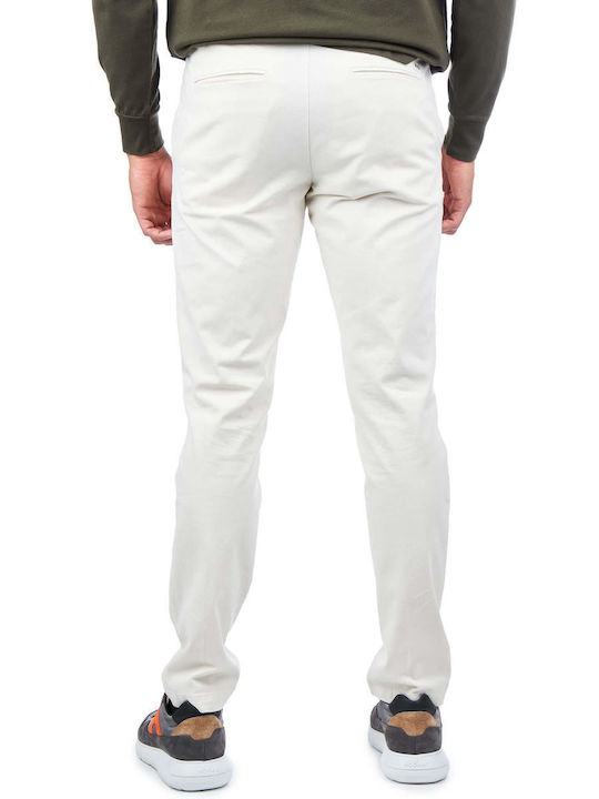 Hugo Boss Men's Trousers Chino Elastic in Slim Fit White