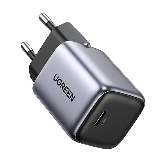 Ugreen Charger Without Cable GaN with USB-C Port 30W Power Delivery Space Gray (Nexode)