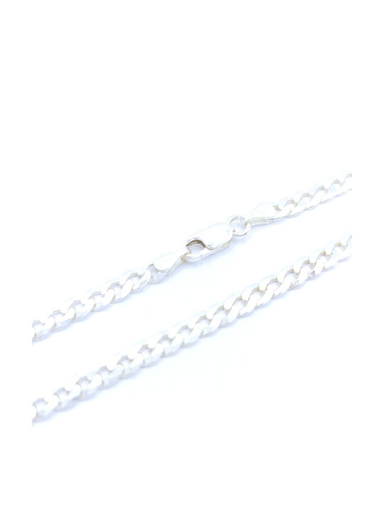 PS Silver Silver Chain Hand Thin Thickness 4mm and Length 18.3cm