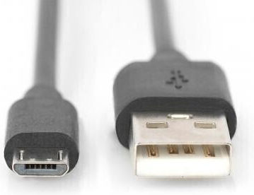 Digitus Regular USB 2.0 to micro USB Cable Μαύρο 1.8m DB-300127-018-S 1τμχ