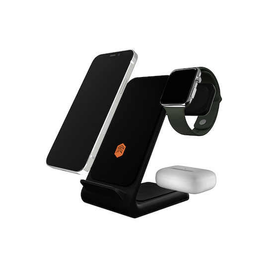 STM Kabelloses Ladegerät (Qi Pad) 15W Schwarzs (ChargeTree Swing)