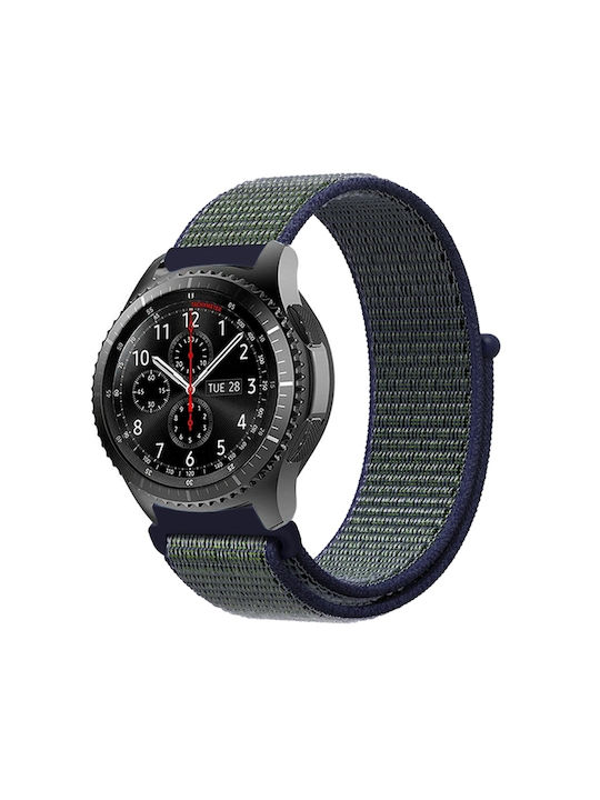 Nylon Velcro Strap Fabric Deep Fog Grey (Huawei Watch GT/GT Pro 2/3/4/5 / Ultimate 46mm)