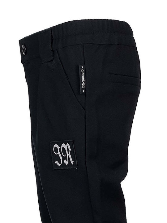 Pantaloni din Material Textil pentru Copii Negru