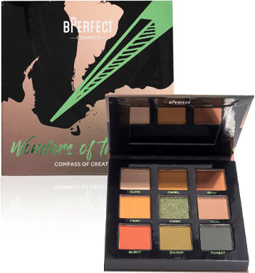 BPerfect Cosmetics Compass Creativity Палитра със Сенки за Очи в Твърда Форма Чудесата на Запада 13.5гр