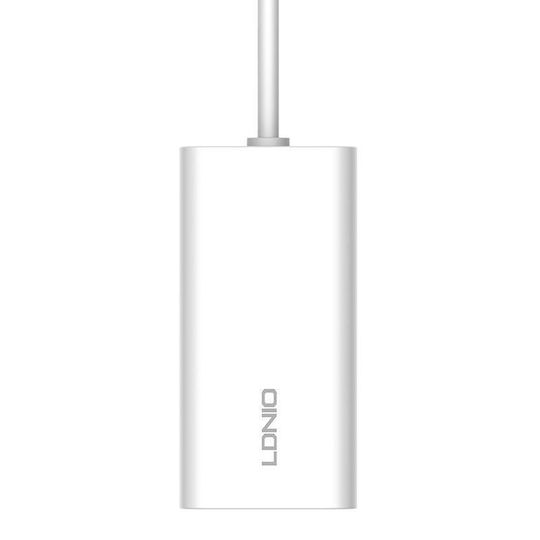 Ldnio Charging Stand with 2 USB-A Ports and 2 USB-C Ports 65W Power Delivery / Quick Charge 4+ in White color (A4610C)