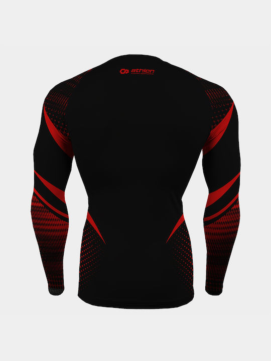 Athlon Long Sleeve Shirt 125-1853 for Jiu-Jitsu Red