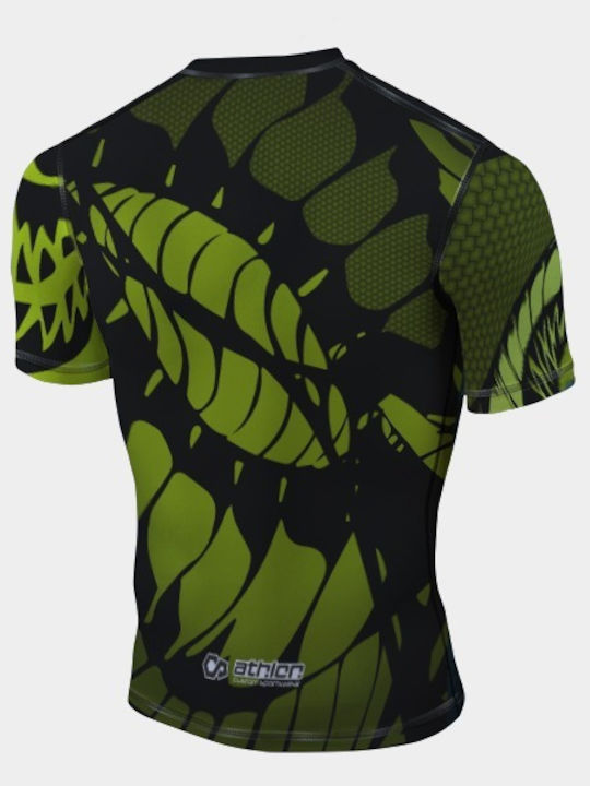 Athlon Herren Kurzärmlig T-Shirt 100-1845 für Jiu-Jitsu Grün