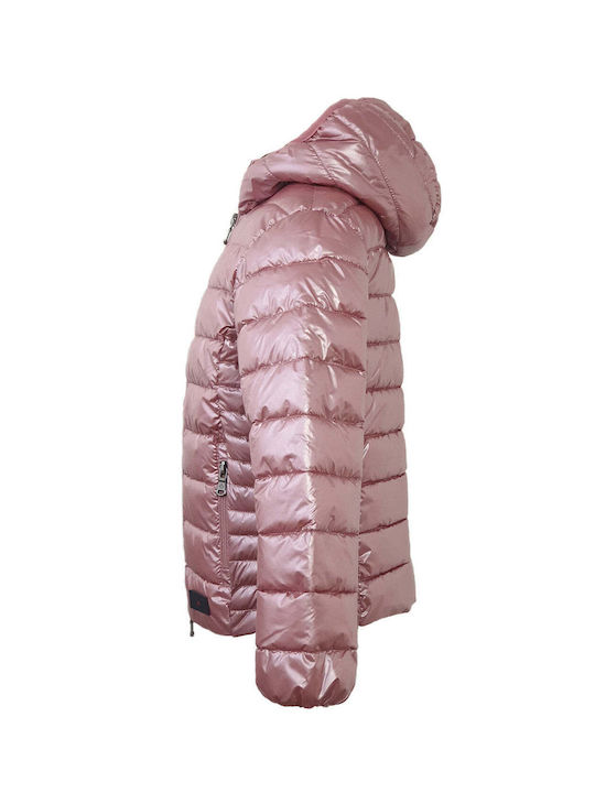 Canadian Cassics Kinderjacke Kurz mit Kapuze Rosa