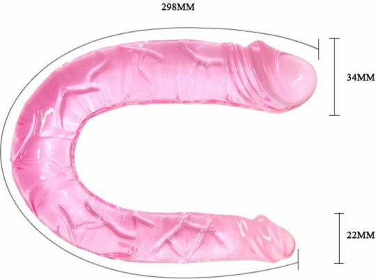 Baile Διπλό Dildo Ροζ 30cm