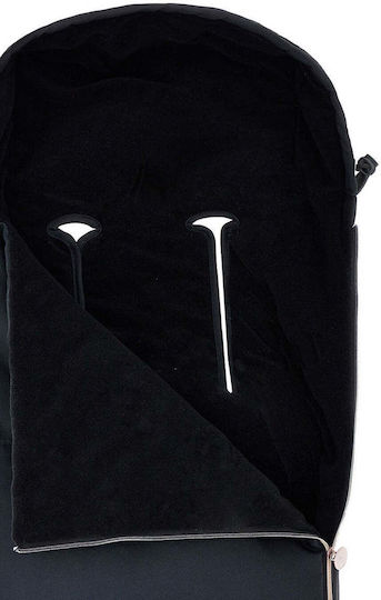 Monnalisa Universal Kinderwagen-Fußsack Schwarz 42εκ.