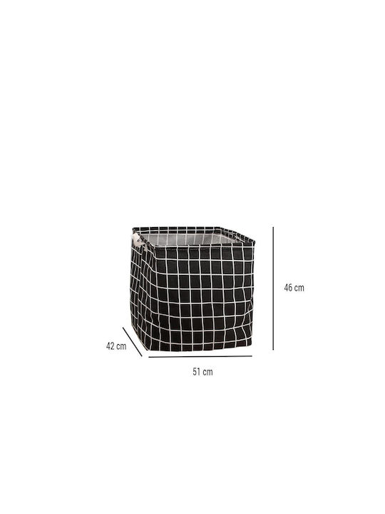 Storage Basket Black 51x42x46cm 1pcs