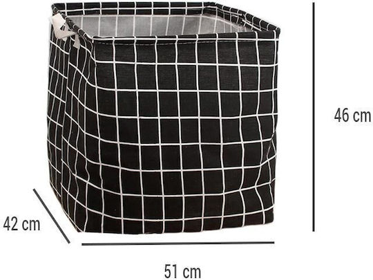Aufbewahrungskorb Schwarz 51x42x46cm 1Stück