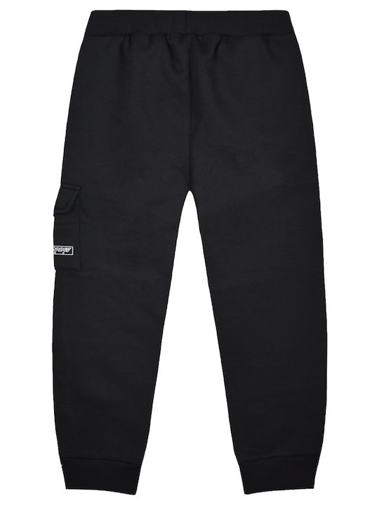 Energiers Copilăresc Pantalon de Trening Negru 2buc