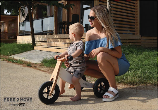 FreeOn Bicicletă de Echilibru pentru Copii Rider Plus Alb