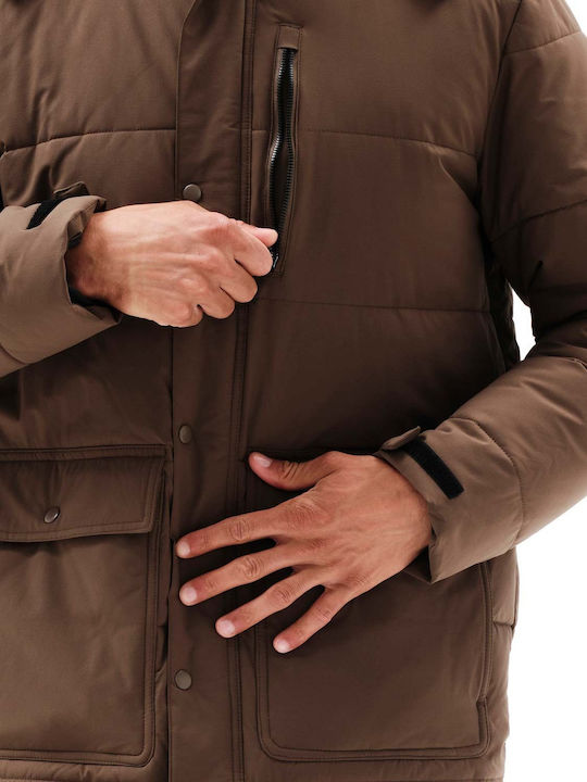 Winter Jacke Puffer Braun