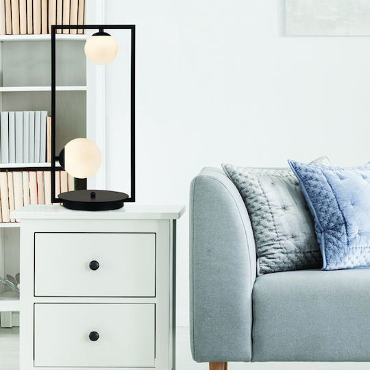 Aca Quadro Decorative Lamp Black
