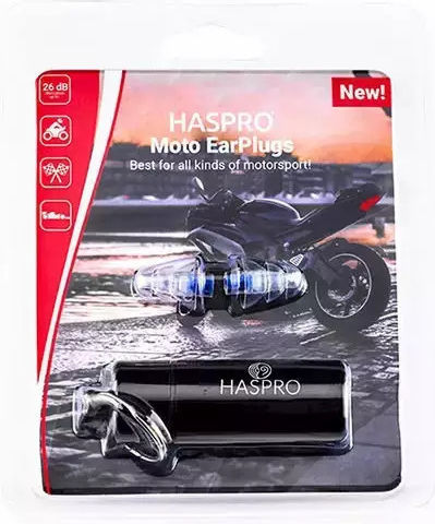 Haspro Universal Ohrstöpsel in Transparent Farbe EPUH1911 2Stück