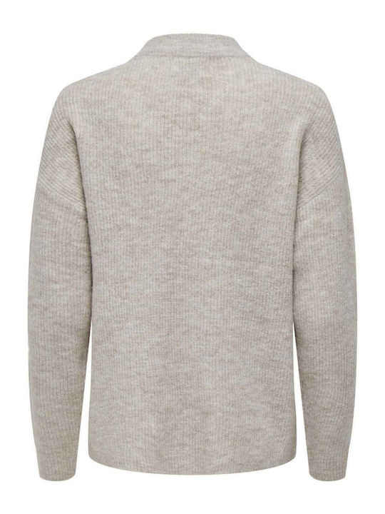 Only Damen Langarm Pullover Beige