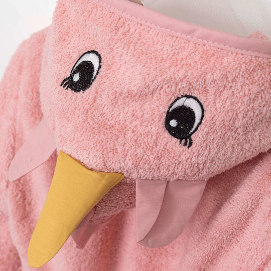 Borea Baby Bademantel Kapuzen Einhorn Rosa
