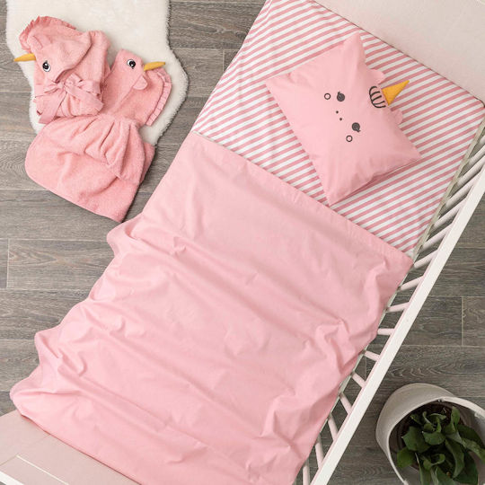 Borea Baby Bademantel Kapuzen Einhorn Rosa