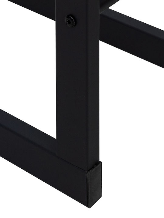 ML-Design Metallisch Regal Holzlagerung 60x25x100cm