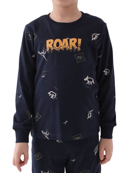 Roly Poly Kinder Schlafanzug Winterlich Marineblau