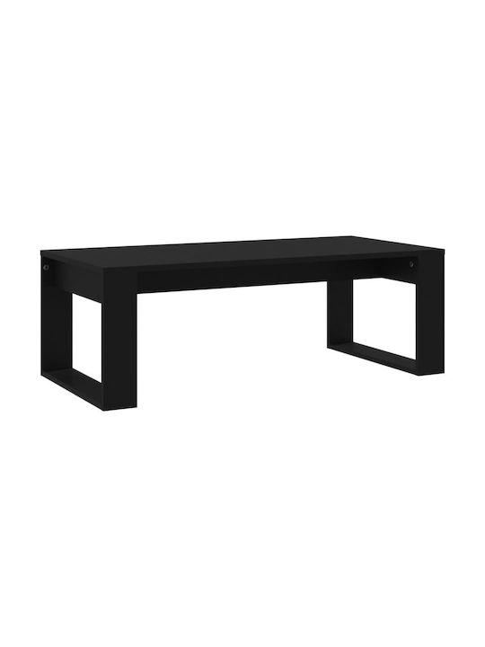 Rectangular Wooden Coffee Table Black L102xW50xH35cm