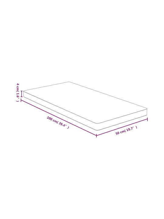 vidaXL Platou de Servire Lemn 100x50x4buc 1buc
