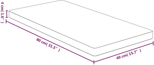 vidaXL Platou de Servire Lemn 80x40x4buc 1buc