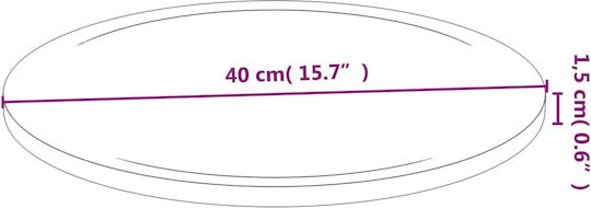 vidaXL Πλατώ Σερβιρίσματος Τυριών Ξύλινο 40x40x1.5εκ. 6τμχ