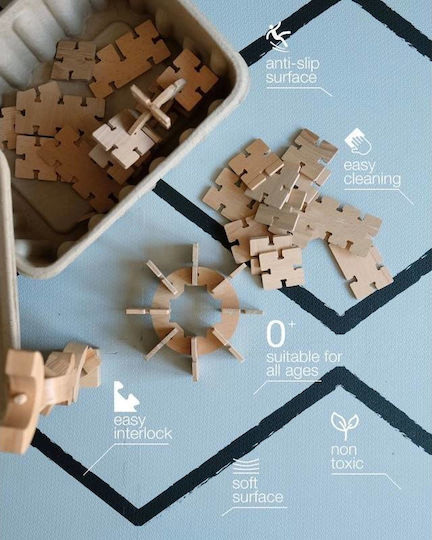 Eeveve Kinder-Bodenpuzzles Cloudy Grau 6τμχ