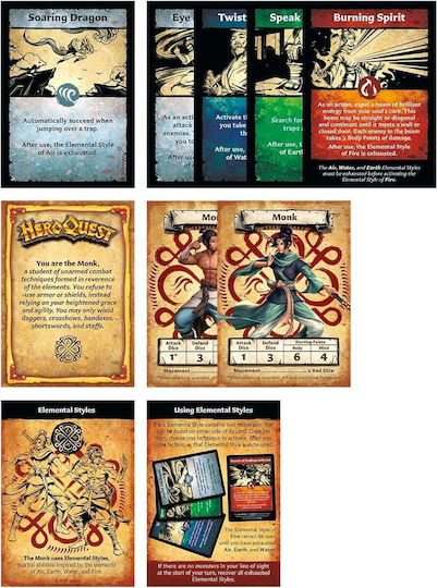 Game Expansion HeroQuest: Hero Collection: Path of the Wandering Monk Hasbro