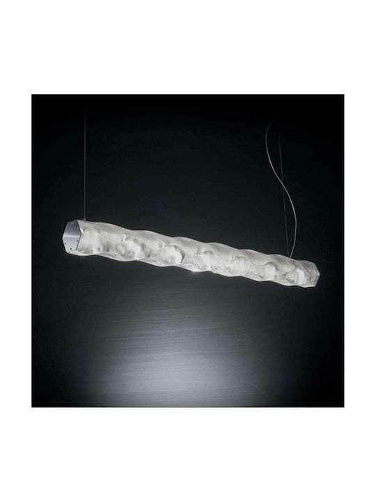 Slamp Hugo Pendant Light White Rail 100cm