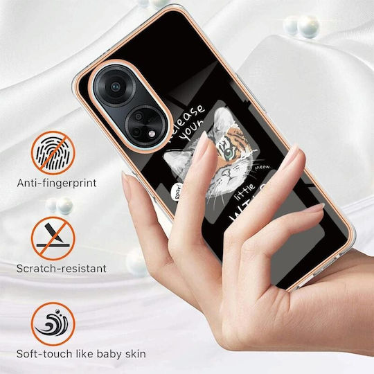 Electroplating Back Cover Silicone Beige (Oppo A98)