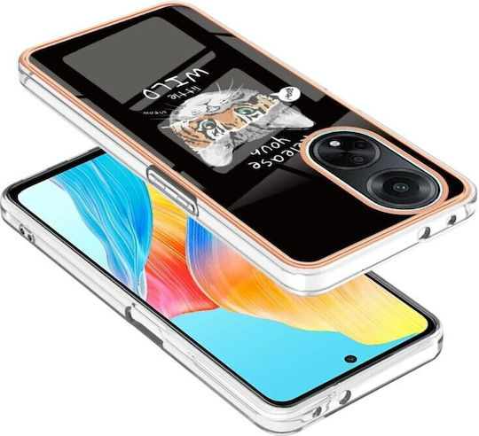 Electroplating Back Cover Silicone Beige (Oppo A98)