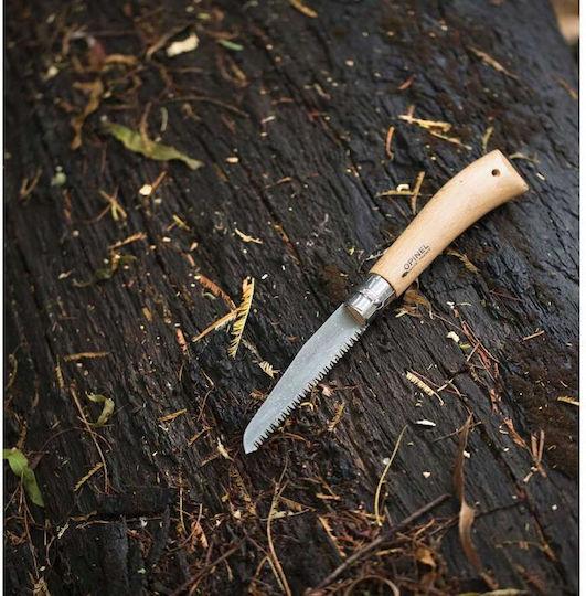 Opinel No.12 Saw Beige Pocket Knife with Sheath