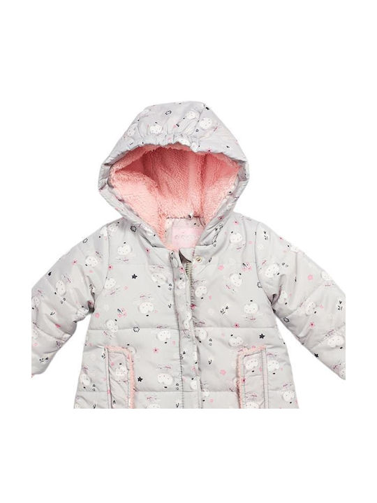 Evita Kinderjacke Kurz mit Kapuze Gray