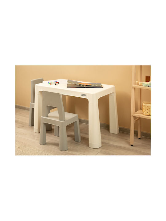 Комплект Детска Маса със Столове Сив Toyz